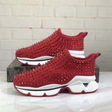 将图片加载到图库查看器,Stylish Womens Sneakers With Non-slip Comfortable Sports Summer New Mesh Breathable Platform Increased Fashion Shoes Womens Running Sports Sneakers