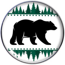 Load image into Gallery viewer, 16G 1/4 Winter Polar Bear in Woods Tragus Cartilage Earring