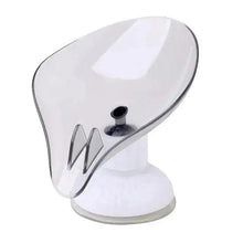 Load image into Gallery viewer, Suction Cup Soap Dish Holder Leaf-Shape Self-Draining Soap Saver Box Not Punched for Shower Bathroom Kitchen Soap Dishes Sponge Container with Suction Cup Leaf Shape Self Draining for Bathroom Kitchen Sink