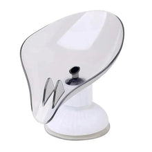 Load image into Gallery viewer, Suction Cup Soap Dish Holder Leaf-Shape Self-Draining Soap Saver Box Not Punched for Shower Bathroom Kitchen Soap Dishes Sponge Container with Suction Cup Leaf Shape Self Draining for Bathroom Kitchen Sink