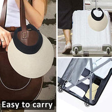 将图片加载到图库查看器,Summer Adjustable Empty Top Hat Portable Foldable Women's Beach Hat Wide Brim Women Sun Hat Fashion Casual Comfortable Cap Visors For Outdoor Activities