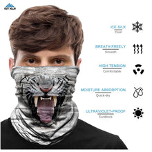 将图片加载到图库查看器,Summer Animal Bandana Neck Gaiter Tube Scarf Buff Party Halloween Half Mask Face Shield Sport Headband Balaclava Seamless Magic Head Scarf Breathable Bandana Turban Outdoor Hiking Quick-Dry Sweat Absorbing Scarves Multifunction Beanie Hat