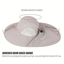 Load image into Gallery viewer, Summer Beach Neck Sunscreen Hat