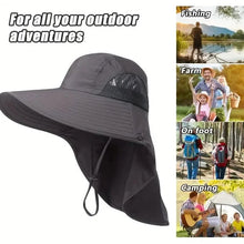 Load image into Gallery viewer, Summer Beach Neck Sunscreen Hat