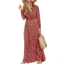 Load image into Gallery viewer, Summer Beach Stylish Womens Dress Long Casual V-Neck Party Comfort Fashion Women Dress