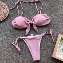 Load image into Gallery viewer, Summer Cute Vintage Women's Swimsuit Bikini Split Swimwear Women's Swimwear Women's 2-piece Beachwear Loose Bikini Fashion Retro Bikini Fashion Beachwear Summer Spa Beach Surf Sport