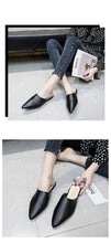 将图片加载到图库查看器,Summer Elegant Ladies Slippers Slip On Square Heel Shoes High Heels Women Pumps Women Flats Elastic Mules Comfortable Slip On Women's Flats Loafers Casual Flat Shoes