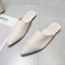 将图片加载到图库查看器,Summer Elegant Ladies Slippers Slip On Square Heel Shoes High Heels Women Pumps Women Flats Elastic Mules Comfortable Slip On Women's Flats Loafers Casual Flat Shoes