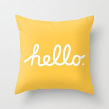Load image into Gallery viewer, Summer Fashion Fresh Yellow Cute Pillows Case Geometry Yellow Pillow Case Cushion Cover Polyester Pillowcase Floral Cushion Case Modern Decorative Pillows For Bed Sofa Couch 45x45CM