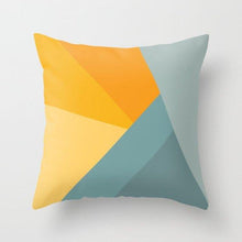 Load image into Gallery viewer, Summer Fashion Fresh Yellow Cute Pillows Case Geometry Yellow Pillow Case Cushion Cover Polyester Pillowcase Floral Cushion Case Modern Decorative Pillows For Bed Sofa Couch 45x45CM