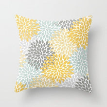 Load image into Gallery viewer, Summer Fashion Fresh Yellow Cute Pillows Case Geometry Yellow Pillow Case Cushion Cover Polyester Pillowcase Floral Cushion Case Modern Decorative Pillows For Bed Sofa Couch 45x45CM