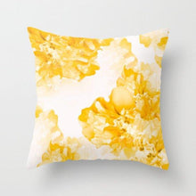 Load image into Gallery viewer, Summer Fashion Fresh Yellow Cute Pillows Case Geometry Yellow Pillow Case Cushion Cover Polyester Pillowcase Floral Cushion Case Modern Decorative Pillows For Bed Sofa Couch 45x45CM