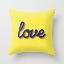 Load image into Gallery viewer, Summer Fashion Fresh Yellow Cute Pillows Case Geometry Yellow Pillow Case Cushion Cover Polyester Pillowcase Floral Cushion Case Modern Decorative Pillows For Bed Sofa Couch 45x45CM