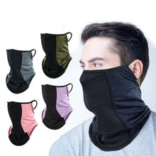 将图片加载到图库查看器,Summer Half Face Mask Cycling Bandana Scarf Neck Gaiter Warmer Bicycle Running Ski Hunting Hiking Hanging Ear Scarves Men Women Motorcycle Protect Cycling Face Mask Anti-UV Neck Hood Half Face Breathable Dustproof Headband Triangle Sport Scarf