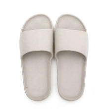 将图片加载到图库查看器,Summer Home Mens Slippers Simple Black White Shoes Non-Slip Bathroom Slides Flip Flops Indoor Women Slippers Soft Slides Slippers For Men Cloud Cushioned Slides Thick Non-Slip Pool Gym House Slipper