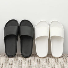 将图片加载到图库查看器,Summer Home Mens Slippers Simple Black White Shoes Non-Slip Bathroom Slides Flip Flops Indoor Women Slippers Soft Slides Slippers For Men Cloud Cushioned Slides Thick Non-Slip Pool Gym House Slipper