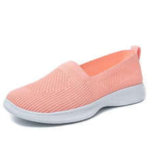 将图片加载到图库查看器,Summer Knitting Sock Women's Sneakers Slip On Shoes Lightweight Flat Women's Sports Breathable Mesh Platform Fashion Casual Slip On Easy Walking Espadrilles