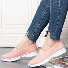 将图片加载到图库查看器,Summer Knitting Sock Women's Sneakers Slip On Shoes Lightweight Flat Women's Sports Breathable Mesh Platform Fashion Casual Slip On Easy Walking Espadrilles