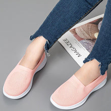 将图片加载到图库查看器,Summer Knitting Sock Women's Sneakers Slip On Shoes Lightweight Flat Women's Sports Breathable Mesh Platform Fashion Casual Slip On Easy Walking Espadrilles