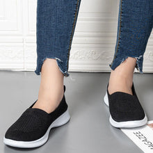 将图片加载到图库查看器,Summer Knitting Sock Women's Sneakers Slip On Shoes Lightweight Flat Women's Sports Breathable Mesh Platform Fashion Casual Slip On Easy Walking Espadrilles