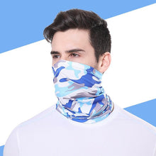 Load image into Gallery viewer, Summer Men Women Camouflage Bandana Half Face Mask Neck Gaiter Cover Face Scarf Cycling Hunting Fishing Balaclava Scarf Unisex Men Women Bandanas Polyester Breathable Windproof Anti UV Neck Cover Camping Hiking Climbing Face Mask