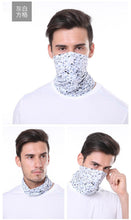Load image into Gallery viewer, Summer Men Women Camouflage Bandana Half Face Mask Neck Gaiter Cover Face Scarf Cycling Hunting Fishing Balaclava Scarf Unisex Men Women Bandanas Polyester Breathable Windproof Anti UV Neck Cover Camping Hiking Climbing Face Mask