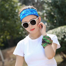 Load image into Gallery viewer, Summer Men Women Camouflage Bandana Half Face Mask Neck Gaiter Cover Face Scarf Cycling Hunting Fishing Balaclava Scarf Unisex Men Women Bandanas Polyester Breathable Windproof Anti UV Neck Cover Camping Hiking Climbing Face Mask