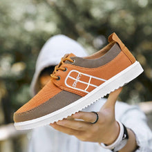 将图片加载到图库查看器,Summer Mens Casual Elegant Business Shoes Breathable Canvas Shoes Fashion Casual Shoes Fashion Sneakers Breathable Comfort Walking Shoes Modern Design