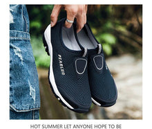 将图片加载到图库查看器,Summer Mesh Beach Men Shoes Lightweight Breathable Walking Footwear New Slip-On Comfortable Outdoor Walking Footwear Non-Slip Running Climbing Shoes Sneakers Lightweight Breathable Walking Shoes
