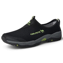 将图片加载到图库查看器,Summer Mesh Beach Men Shoes Lightweight Breathable Walking Footwear New Slip-On Comfortable Outdoor Walking Footwear Non-Slip Running Climbing Shoes Sneakers Lightweight Breathable Walking Shoes
