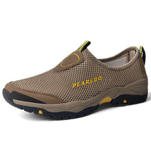 将图片加载到图库查看器,Summer Mesh Beach Men Shoes Lightweight Breathable Walking Footwear New Slip-On Comfortable Outdoor Walking Footwear Non-Slip Running Climbing Shoes Sneakers Lightweight Breathable Walking Shoes