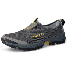将图片加载到图库查看器,Summer Mesh Beach Men Shoes Lightweight Breathable Walking Footwear New Slip-On Comfortable Outdoor Walking Footwear Non-Slip Running Climbing Shoes Sneakers Lightweight Breathable Walking Shoes