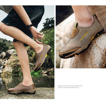 将图片加载到图库查看器,Summer Mesh Beach Men Shoes Lightweight Breathable Walking Footwear New Slip-On Comfortable Outdoor Walking Footwear Non-Slip Running Climbing Shoes Sneakers Lightweight Breathable Walking Shoes