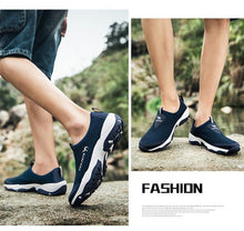 将图片加载到图库查看器,Summer Mesh Beach Men Shoes Lightweight Breathable Walking Footwear New Slip-On Comfortable Outdoor Walking Footwear Non-Slip Running Climbing Shoes Sneakers Lightweight Breathable Walking Shoes