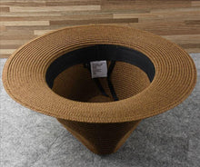 Load image into Gallery viewer, Summer Outdoor Men Large Size Hats Lady Beach Wide Brim Straw Hat Unisex Luxury Straw Hat Classic Mens Dress Hats Party Accessories
