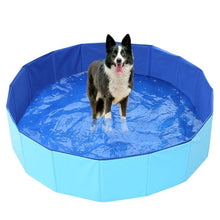 将图片加载到图库查看器,Summer Pools for Dogs Foldable Pet Bath Swimming Tub Bathtub Outdoor Indoor Collapsible Bathing Pool Play Interactive Cool Down Dog Pool Foldable Pool Bathtub PVC Dog Cat Children Swimming Pool