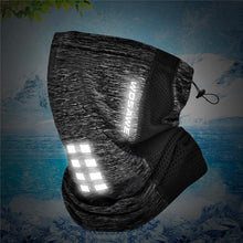 Load image into Gallery viewer, Summer Reflective Cycling Bandana Scarf Ice Silk Anti-UV Breathable Neck Buff Mountain Bike Bicycle Riding Scarf Bandana Motorcycle Bike Riding Protection Headscarf Camping Hiking Protective Face Camo Scarf Shemagh