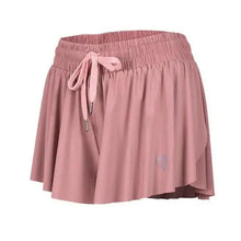 将图片加载到图库查看器,Summer Running Shorts Women 2 In 1 Marathon Quick Dry Shorts Gym Loose Sport Breathable Yoga Shorts