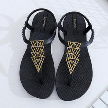 将图片加载到图库查看器,Summer Sandals Women New Flat Slides Flip Flops Seaside Vacation Shoes Woman Beach Flat Style Casual Sandals Slippers Beach Shoes Dress Summer Beach Shoes Thong Slippers