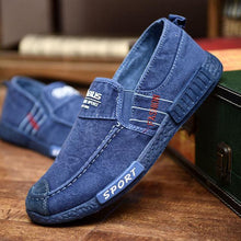 将图片加载到图库查看器,Summer Slip On Men's Casual Shoes Rubber Solid Mens Canvas Shoes Lightweight Waterproof Flat Casual Sneakers Loafer Shoes Casual Canvas Indoor Loafers