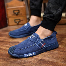 将图片加载到图库查看器,Summer Slip On Men's Casual Shoes Rubber Solid Mens Canvas Shoes Lightweight Waterproof Flat Casual Sneakers Loafer Shoes Casual Canvas Indoor Loafers