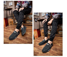 将图片加载到图库查看器,Summer Slip On Men's Casual Shoes Rubber Solid Mens Canvas Shoes Lightweight Waterproof Flat Casual Sneakers Loafer Shoes Casual Canvas Indoor Loafers