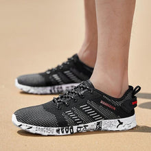 将图片加载到图库查看器,Summer Sport Mens Casual Workout Shoes Air Mesh Sneakers Fashion Foam Footwear Black Beach Water Fisherman Breathable Men Jogging Tennis Sport Sneakers