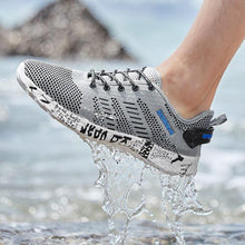 将图片加载到图库查看器,Summer Sport Mens Casual Workout Shoes Air Mesh Sneakers Fashion Foam Footwear Black Beach Water Fisherman Breathable Men Jogging Tennis Sport Sneakers
