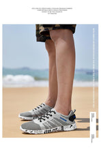 将图片加载到图库查看器,Summer Sport Mens Casual Workout Shoes Air Mesh Sneakers Fashion Foam Footwear Black Beach Water Fisherman Breathable Men Jogging Tennis Sport Sneakers