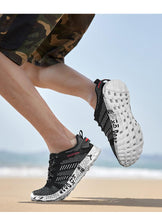 将图片加载到图库查看器,Summer Sport Mens Casual Workout Shoes Air Mesh Sneakers Fashion Foam Footwear Black Beach Water Fisherman Breathable Men Jogging Tennis Sport Sneakers