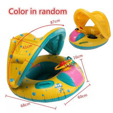 Load image into Gallery viewer, Summer Steering Wheel Sunshade Swim Ring Car Inflatable Baby Float Seat Boat