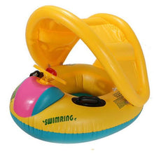 Load image into Gallery viewer, Summer Steering Wheel Sunshade Swim Ring Car Inflatable Baby Float Seat Boat