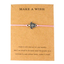 Load image into Gallery viewer, Summer Style Adjustable Jewelry Make a Wish Silver Sea Turtles Charm Women Men Bracelets Beach Sea Turtles Rope String Bracelets Anklets Family Handmade Adjustable Turtle String Bracelet For Women Kids