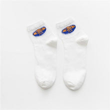 Load image into Gallery viewer, Summer Transparent Letter Patterned Socks Women Hollow Out Cotton Short Socks Thin Casual Ankle Socks Made Of Breathable Cotton Boat Socks For Women
